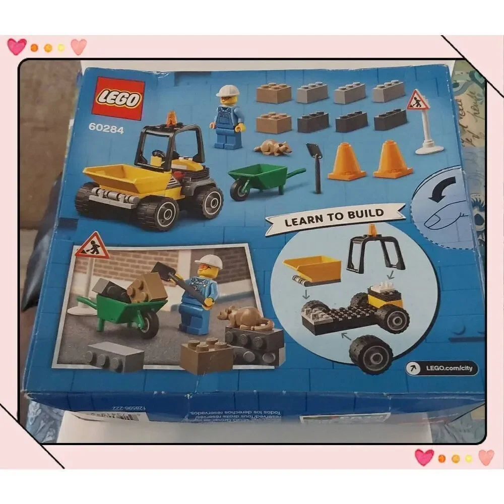 BNIB~LEGO CITY 60284 Roadwork Truck Building Toy